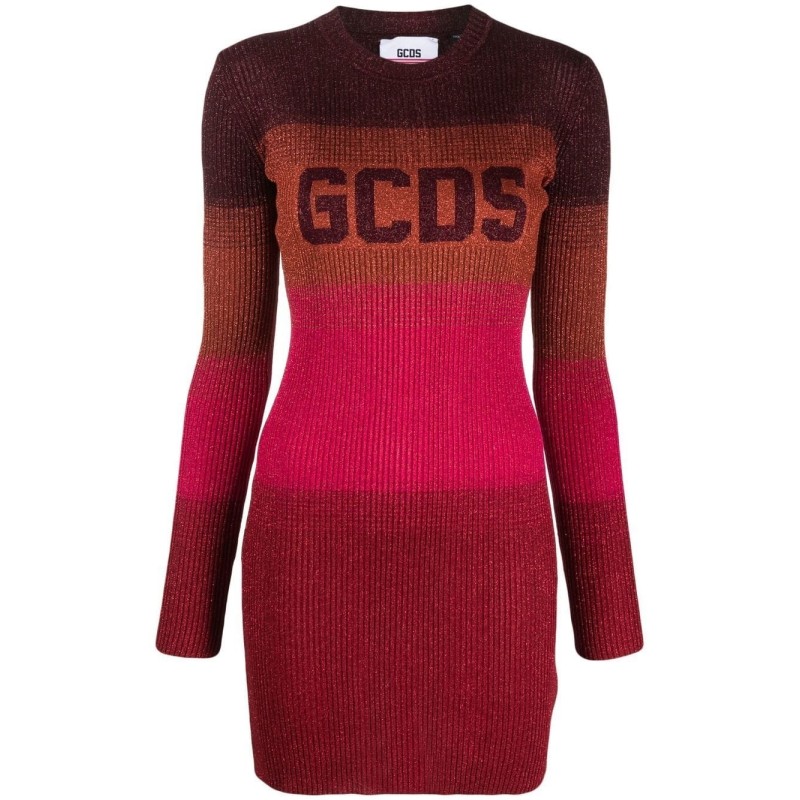 Degrade lurex knit dress