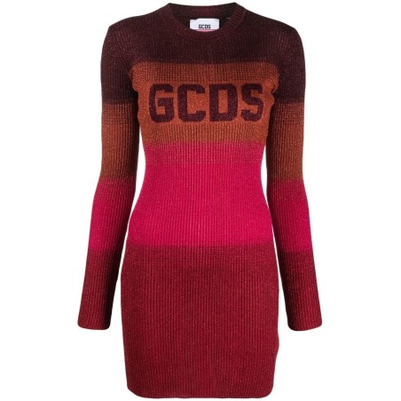 Degrade lurex knit dress