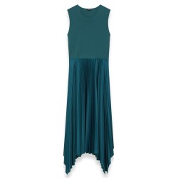 Dera knit weave plisse dress