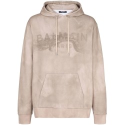 Desert balmain printed hoodie