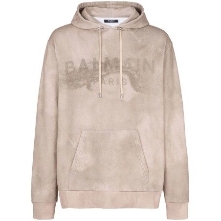 Desert balmain printed hoodie