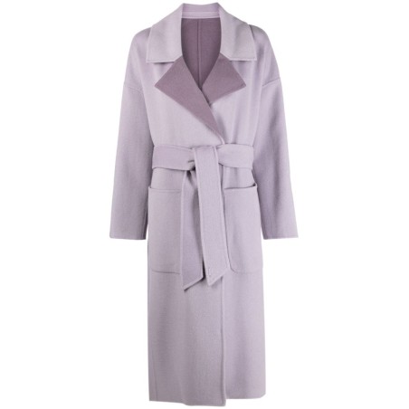 Df wool reversible wrap coat