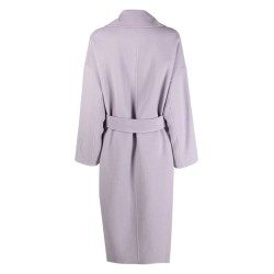 Df wool reversible wrap coat