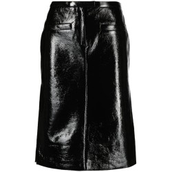 Double slits vinyl skirt