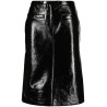 Double slits vinyl skirt