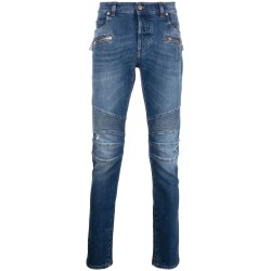 Double stonewash slim jeans