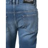 Double stonewash slim jeans