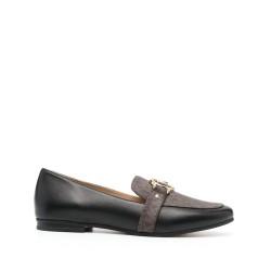 Rory leather logo loafer