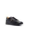 Leather lo-top sneakers crest