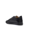 Leather lo-top sneakers crest