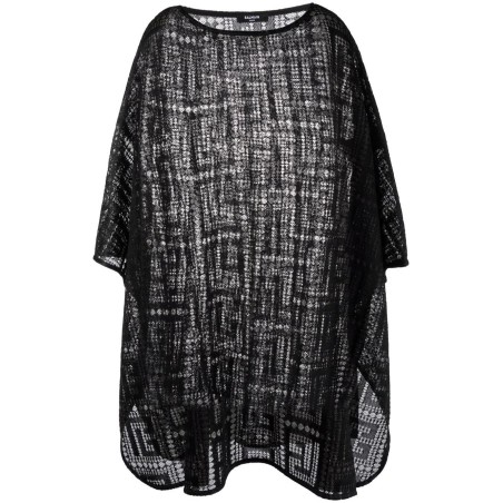 MONOGRAM KNITTED PONCHO