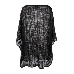 MONOGRAM KNITTED PONCHO