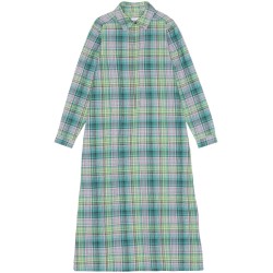 Seersucker Check Shirt Dress