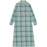 Seersucker Check Shirt Dress