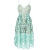 Aqua azaelea lace midi dress