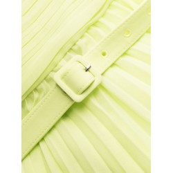 Lime chiffon mini dress