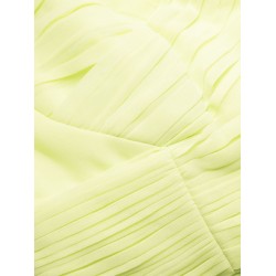 Lime chiffon mini dress