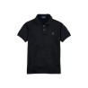 Slim fit stretch mesh polo