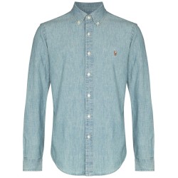 Slim fit chambray shirt