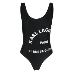 Logo print swimsuit