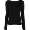 V-neck long sleeve t-shirt