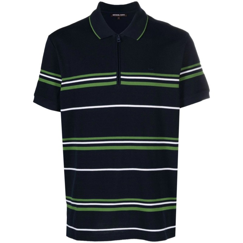 Honeycomb stripe polo