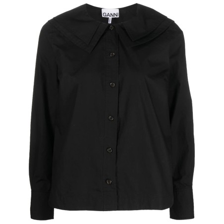 Poplin double-collar shirt