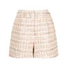 Pink sequin boucle shorts