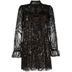 Paisley sequin mini dress