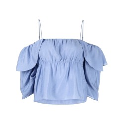 Paneled off shoulder cami