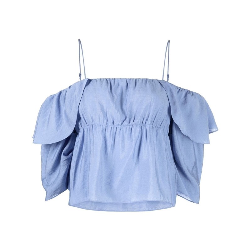 Paneled off shoulder cami