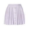 Sequin pleated knit skirt