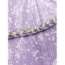 Lilac sequin midi dress