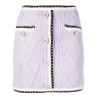 Lilac knit mini skirt