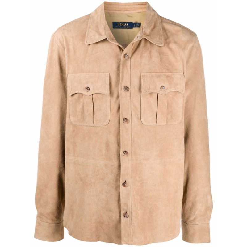 Suede safari jacket