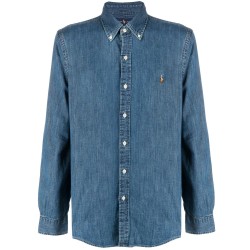 Slim fit denim shirt