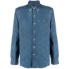 Slim fit denim shirt