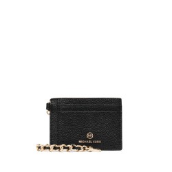 Small leather chain card case