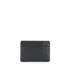 Pebbled leather card case