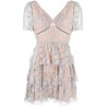 Blossom tiered mini dress