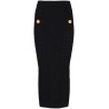 Hw 2btn knit midi skirt