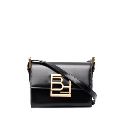 Fran black leather handbag