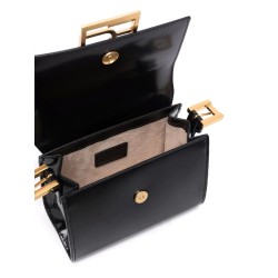 Fran black leather handbag