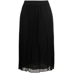 Pull on pleated maxi skirt