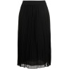 Pull on pleated maxi skirt