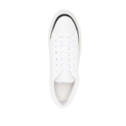 Leather logo sneakers