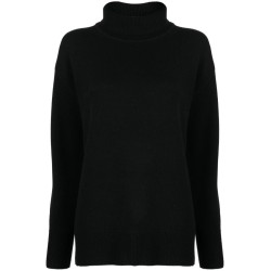 High neck soft wool sweater