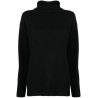 High neck soft wool sweater