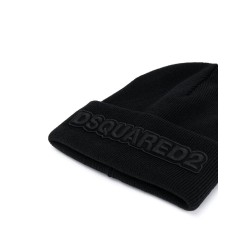 Dsquared2 logo knit beanie