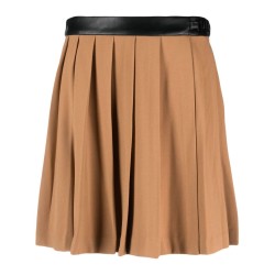 Pleated mini skirt